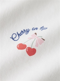 NAME IT T-shirt Varutti Bright White Cherry